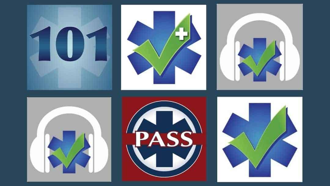 six icons for limmer emt study apps