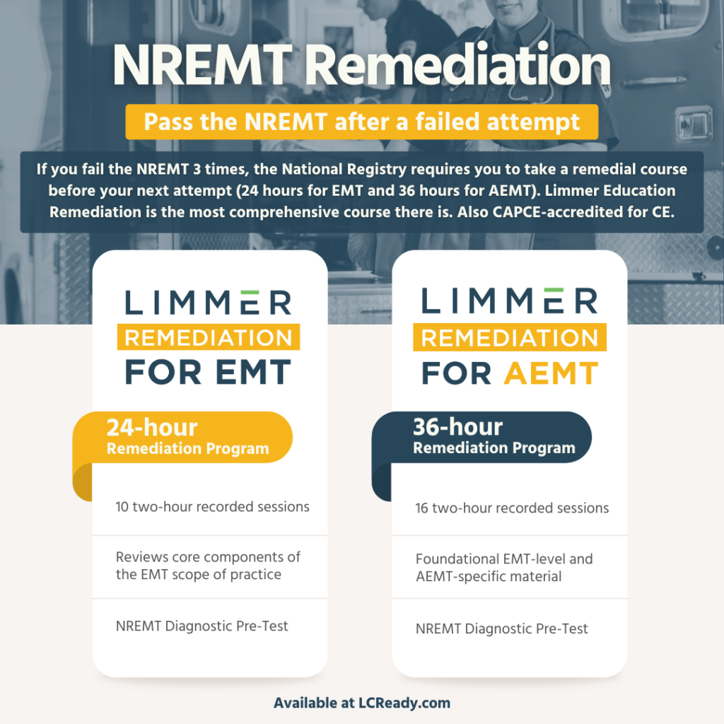 You’ve Failed The NREMT Three Times. Now What? – Limmer Education, LLC