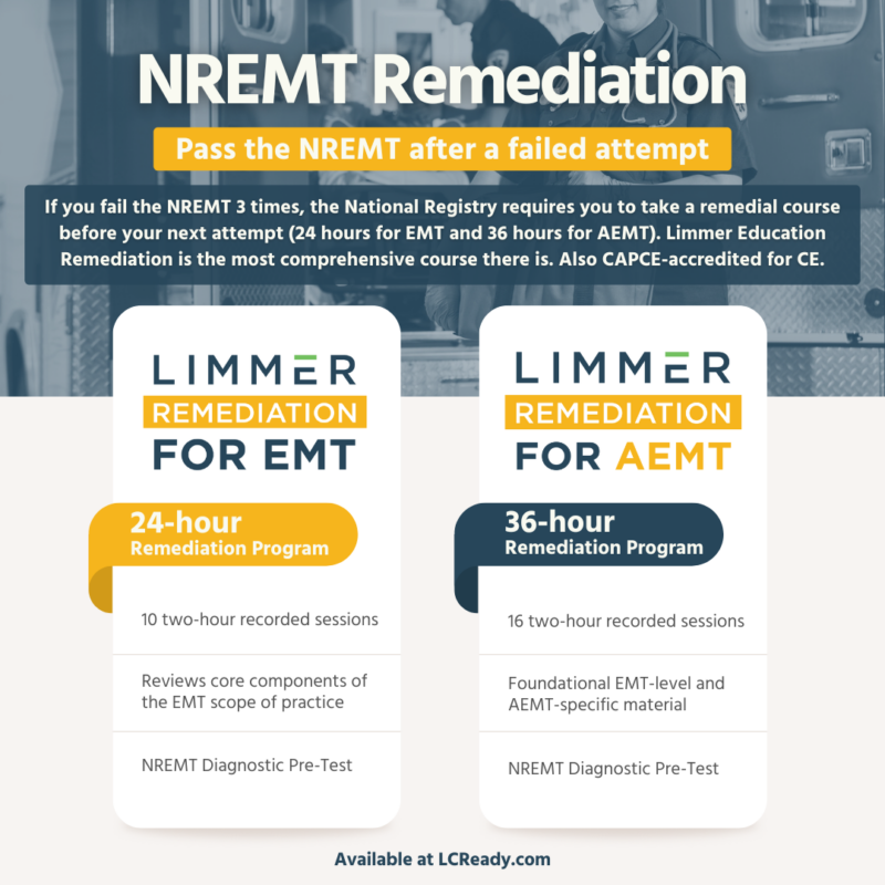 You’ve Failed the NREMT Three Times. Now What? – Limmer Education, LLC