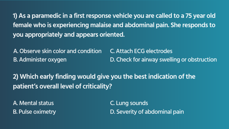 NREMT Clinical Judgment Scenarios – Limmer Education, LLC