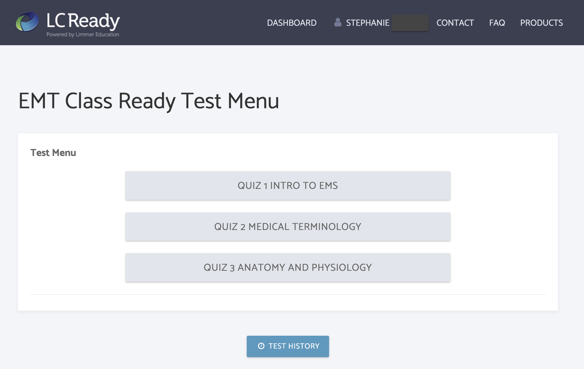 LC-Ready dashboard showing 